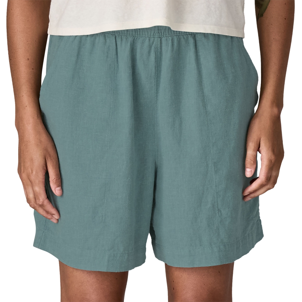 Patagonia Garden Island Long Shorts Women's - 6 in. Whole Weave: Blue Sage 57475-WWSA broeken online bestellen bij Kathmandu Outdoor & Travel