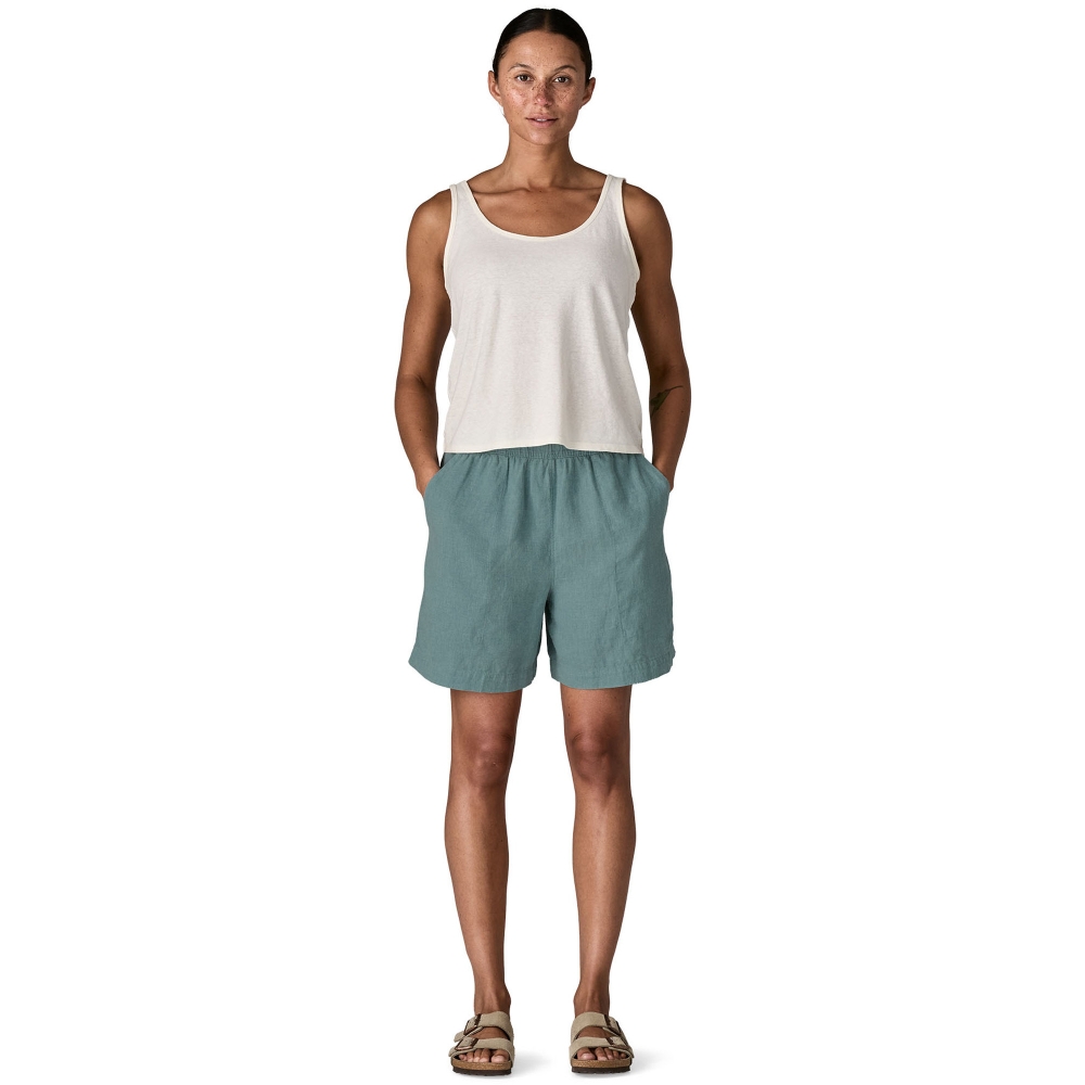 Patagonia Garden Island Long Shorts Women's - 6 in. Whole Weave: Blue Sage 57475-WWSA broeken online bestellen bij Kathmandu Outdoor & Travel