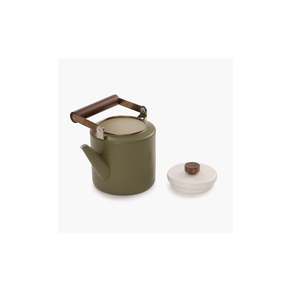 Barebones Theepot Enamel Olive 2-Tone CKW-1030 koken online bestellen bij Kathmandu Outdoor & Travel