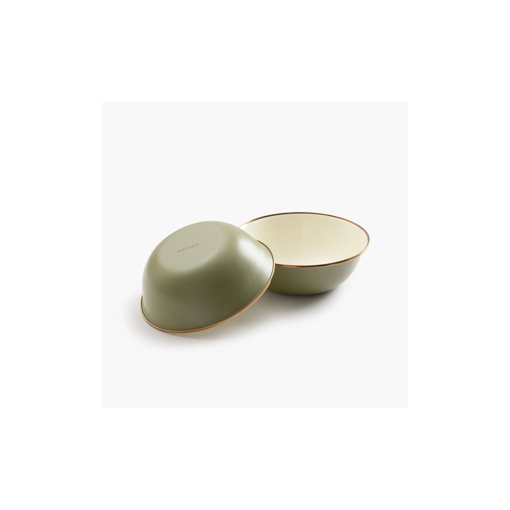 Barebones Bowl Enamel 2 Pcs Olive 2-Tone CKW-1025 koken online bestellen bij Kathmandu Outdoor & Travel