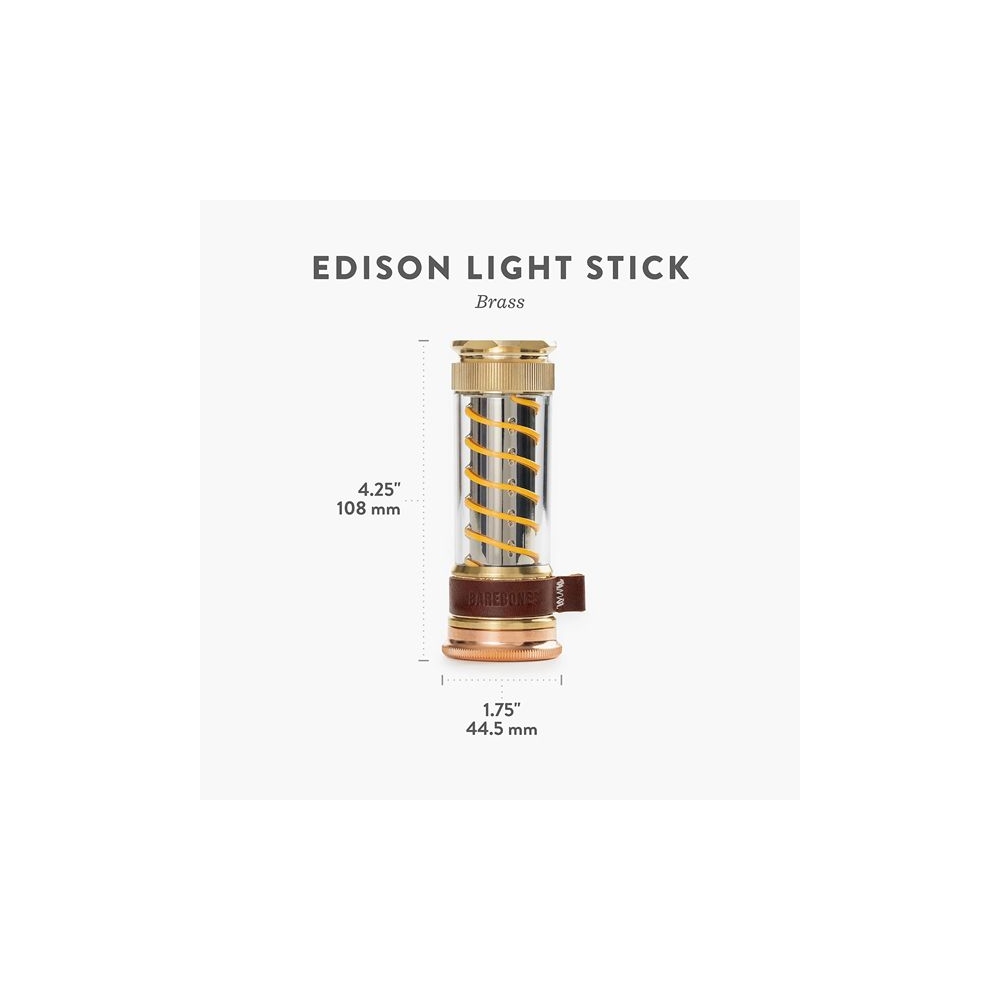 Barebones Edison Light Stick Brass/Copper LIV-135 verlichting online bestellen bij Kathmandu Outdoor & Travel