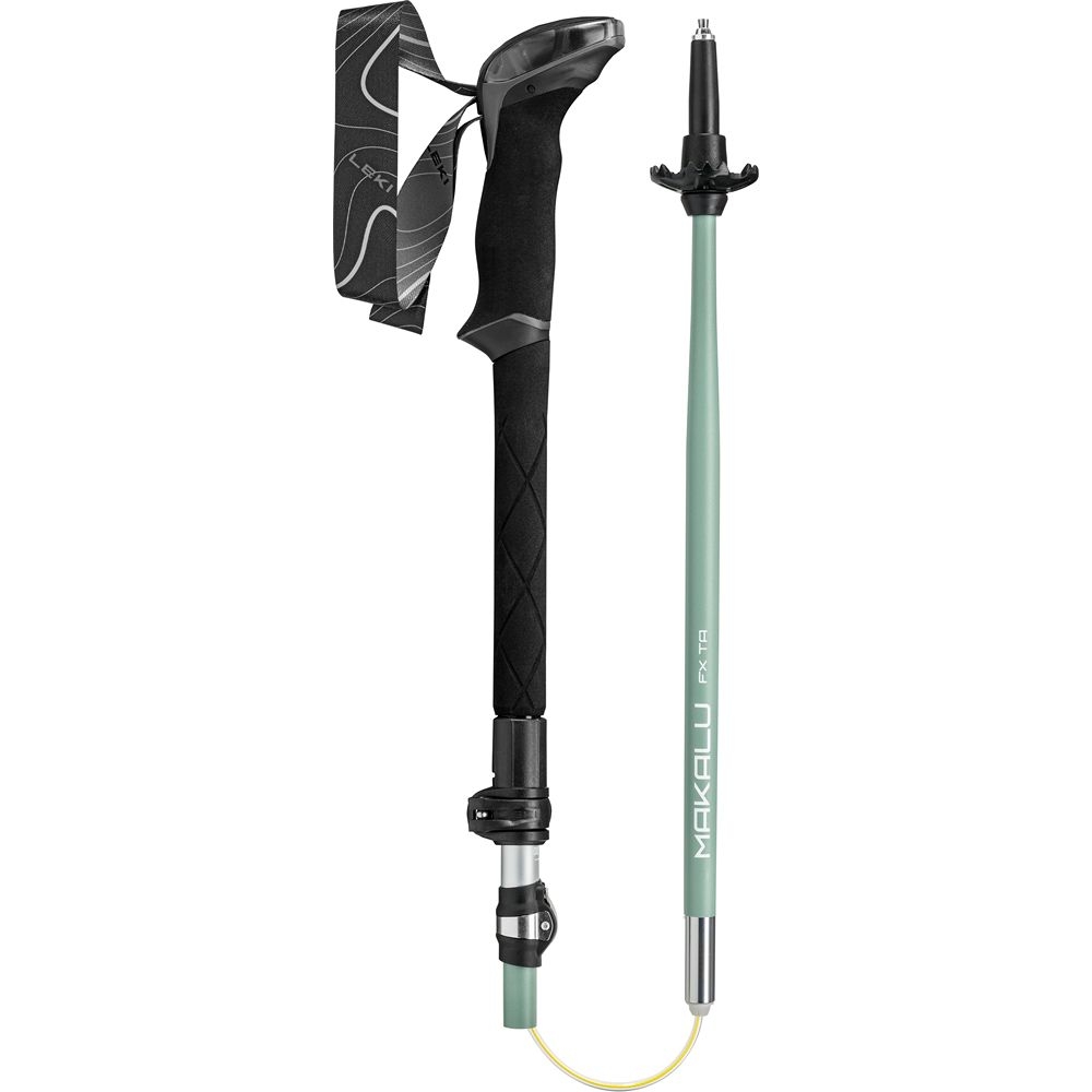 Leki Makalu FX TA Compact Silver/Greygreen/White LT65620752 wandelstokken en gamaschen online bestellen bij Kathmandu Outdoor & Travel