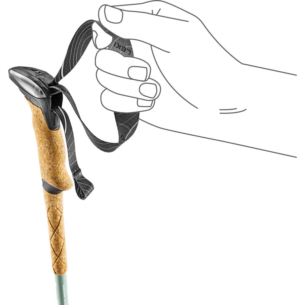 Leki Makalu Lite Compact Greygreen/Silver/White LT65621082 wandelstokken en gamaschen online bestellen bij Kathmandu Outdoor & Travel