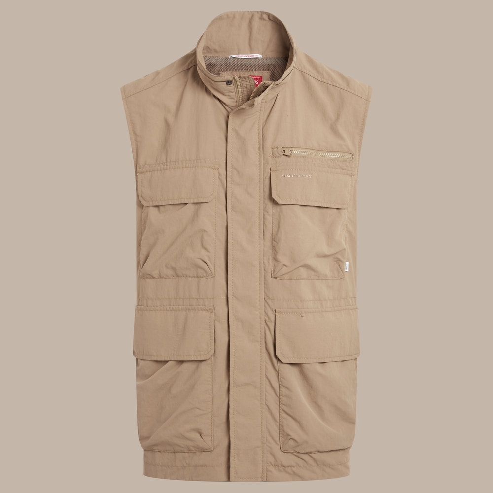 Craghoppers Craghoppers NosiLife Adventure Gilet V CMB841-10C jassen Craghoppers NosiLife Adventure Gilet V Earthenware CMB841-10C jassen online bestellen bij Kathmandu Outdoor & Travel