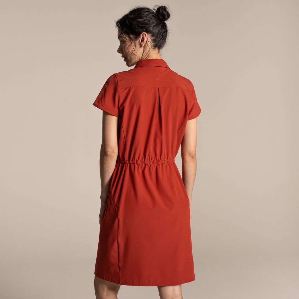 Craghoppers NosiLife Pro Dress IV Women's Cinnabar CWD049-1S6 jurken en rokken online bestellen bij Kathmandu Outdoor & Travel