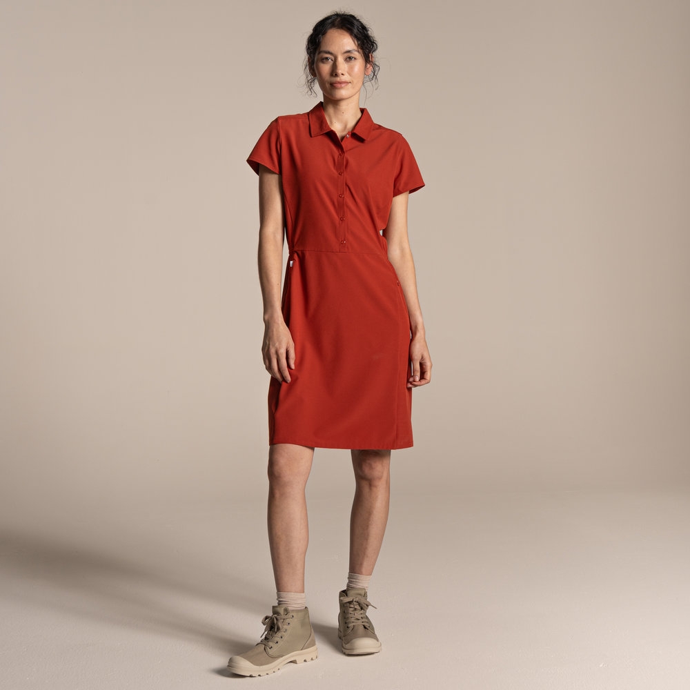 Craghoppers NosiLife Pro Dress IV Women's Cinnabar CWD049-1S6 jurken en rokken online bestellen bij Kathmandu Outdoor & Travel