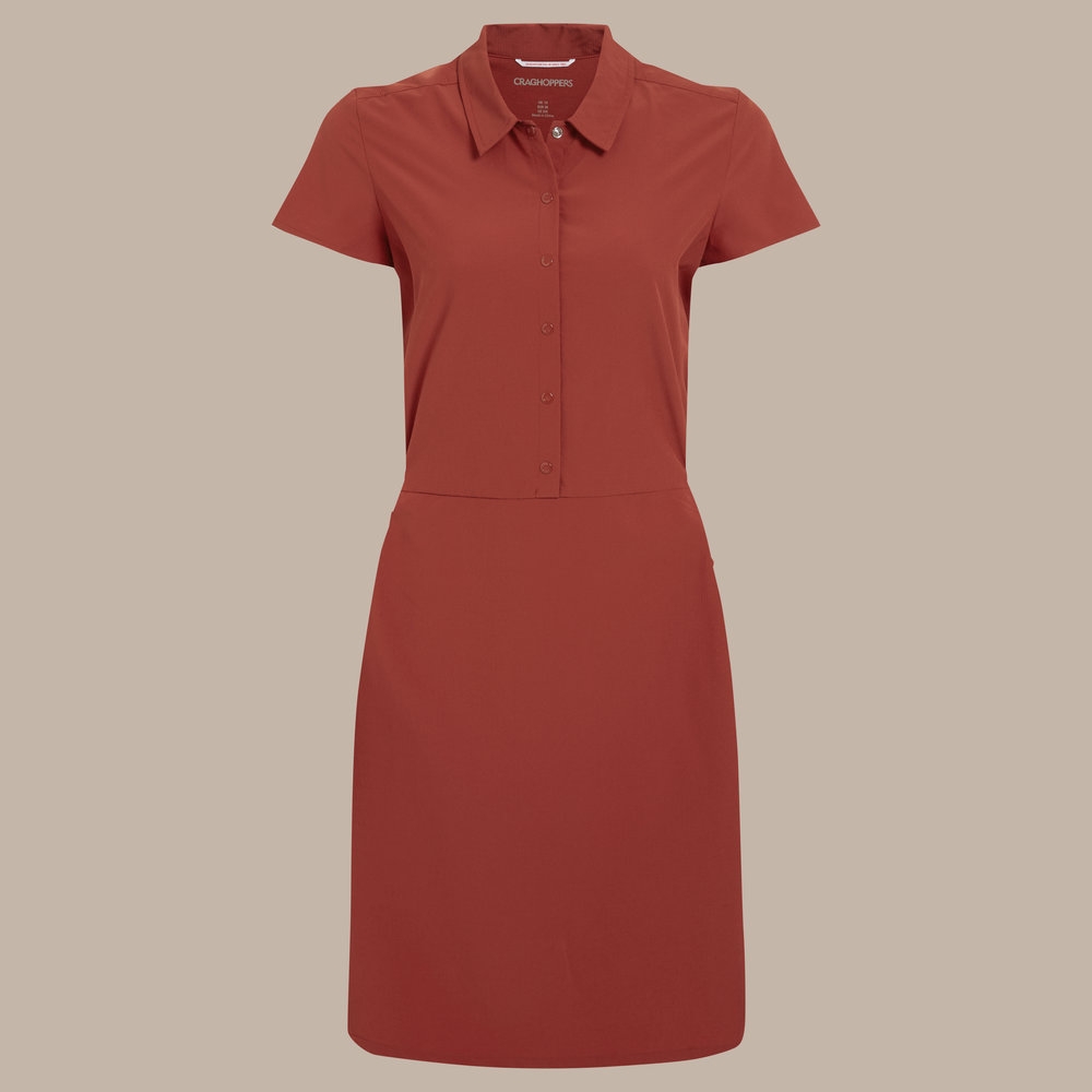 Craghoppers NosiLife Pro Dress IV Women's Cinnabar CWD049-1S6 jurken en rokken online bestellen bij Kathmandu Outdoor & Travel