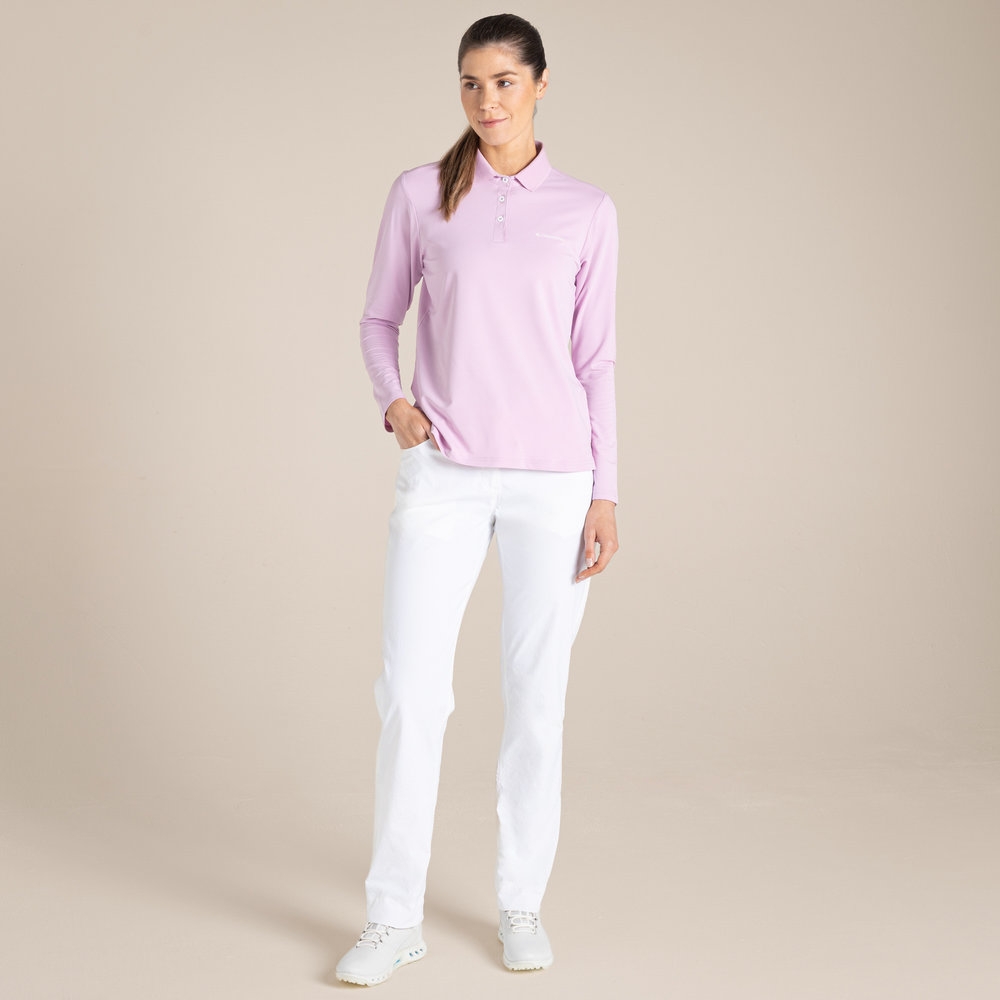 Craghoppers Craghoppers NosiLife Thornbury Long Sleeved Polo Top Women's CWT1409-27X shirts en tops Craghoppers NosiLife Thornbury Long Sleeved Polo Top Women's Orchid CWT1409-27X shirts en tops online bestellen bij Kathmandu Outdoor & Travel