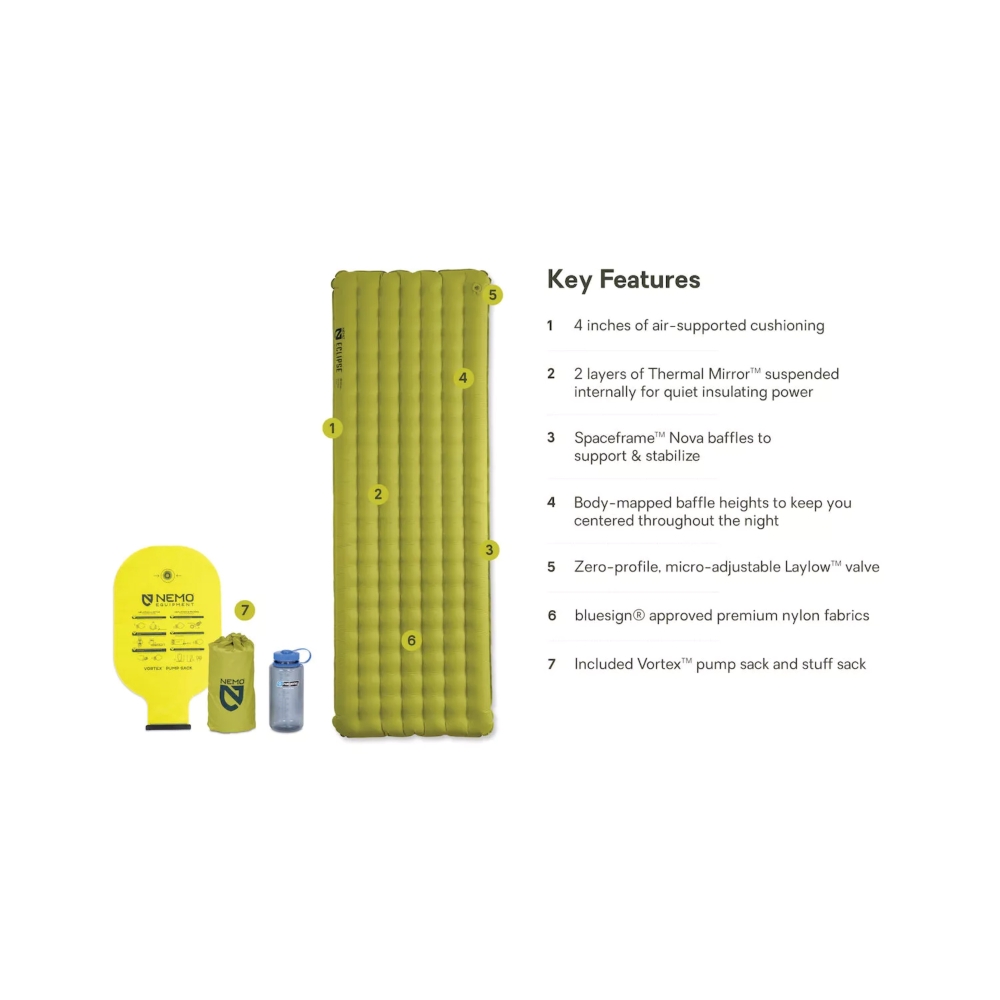 Nemo Eclipse All-Season Regular Birch Bud -Stormy Night 8116.66037602 slaapmatjes online bestellen bij Kathmandu Outdoor & Travel