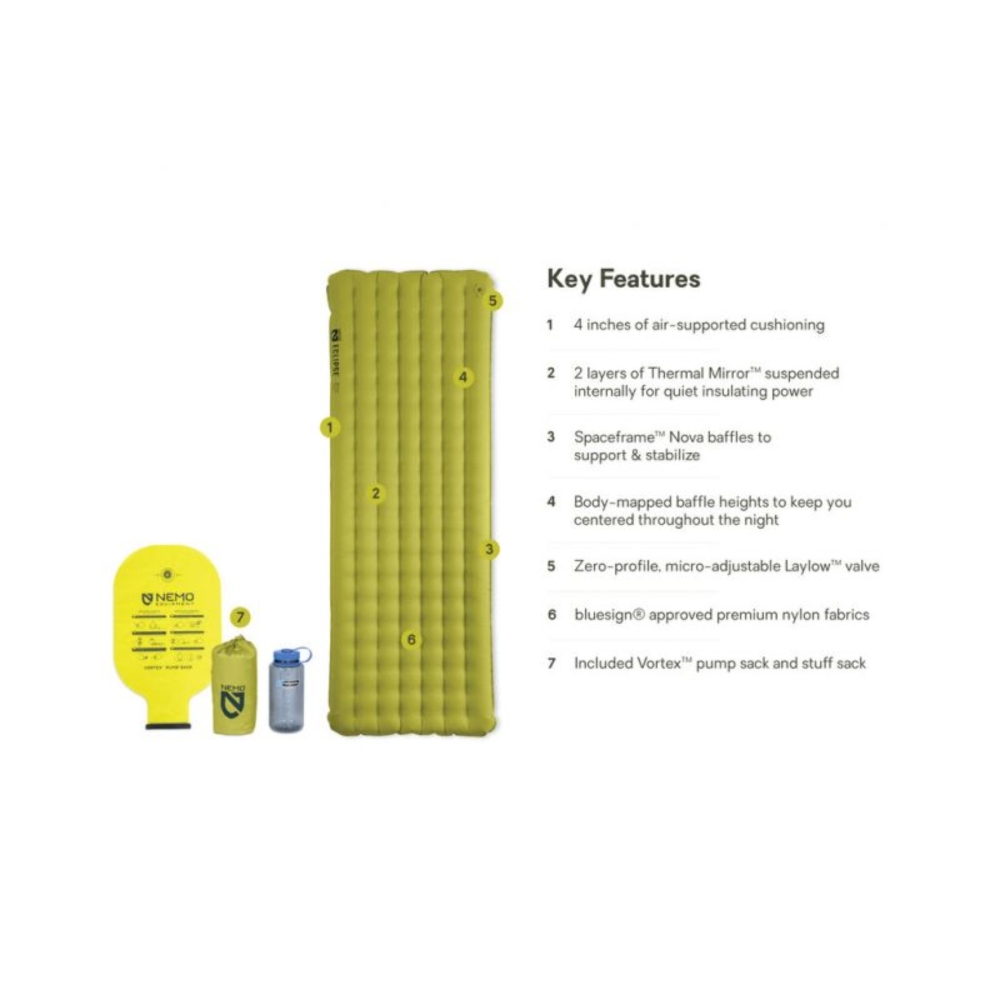 Nemo Nemo Eclipse All-Season Regular Wide 8116.66037619 slaapmatjes Nemo Eclipse All-Season Regular Wide Birch Bud -Stormy Night 8116.66037619 slaapmatjes online bestellen bij Kathmandu Outdoor & Travel