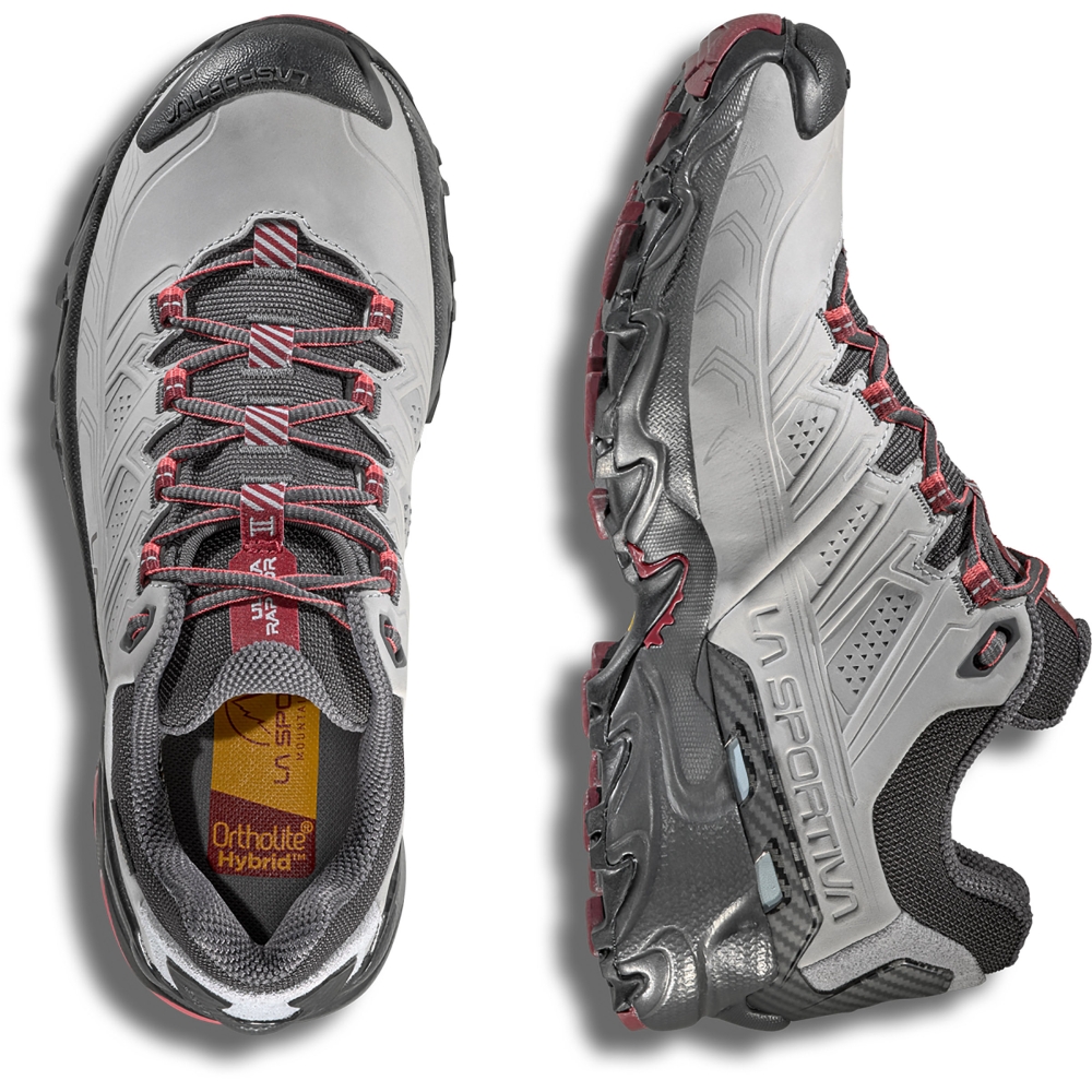 La Sportiva Ultra Raptor II Leather Woman GTX Cloud/Redwood ZFHS131G07R25 wandelschoenen dames online bestellen bij Kathmandu Outdoor & Travel