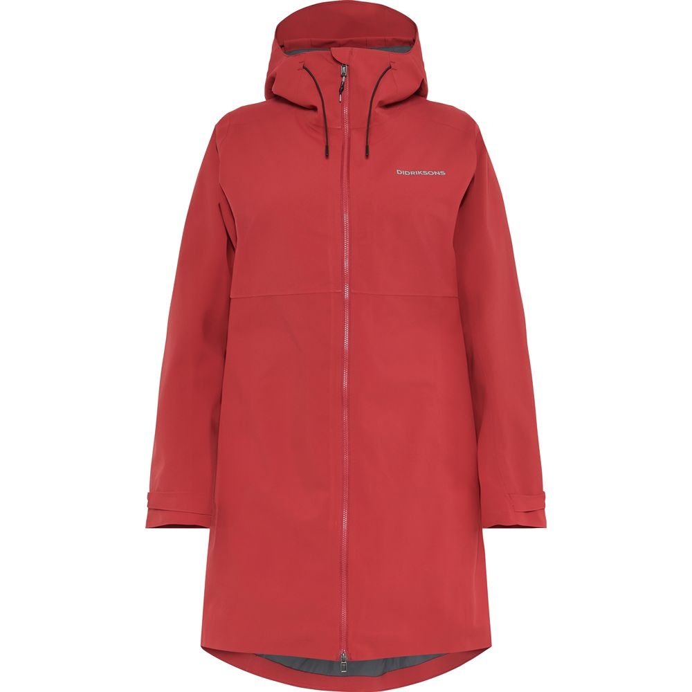 Didriksons Bea Parka 6 Women's Spring Red 506292-J15 jassen online bestellen bij Kathmandu Outdoor & Travel