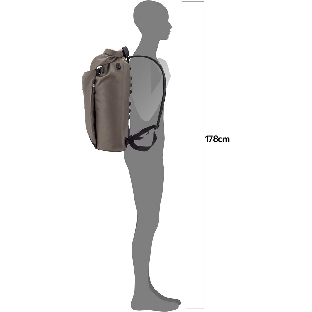 Ortlieb Vario Lite QL2.1 22 L Dark-Sand OF7762 tassen online bestellen bij Kathmandu Outdoor & Travel