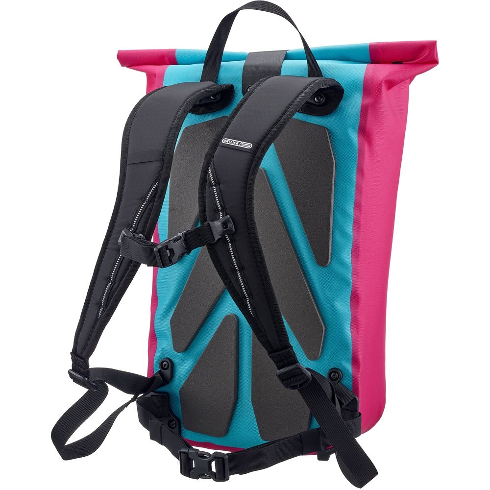 Ortlieb Velocity Lite Cyber 23 L Cyber-Blue/Cyber-Pink OR402019 dagrugzakken online bestellen bij Kathmandu Outdoor & Travel