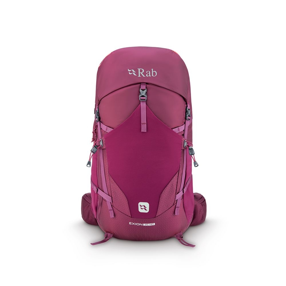 Rab Exion 35 ND Mulberry QAP-74-MUL dagrugzakken online bestellen bij Kathmandu Outdoor & Travel
