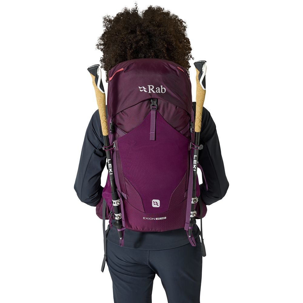Rab Exion 35 ND Mulberry QAP-74-MUL dagrugzakken online bestellen bij Kathmandu Outdoor & Travel