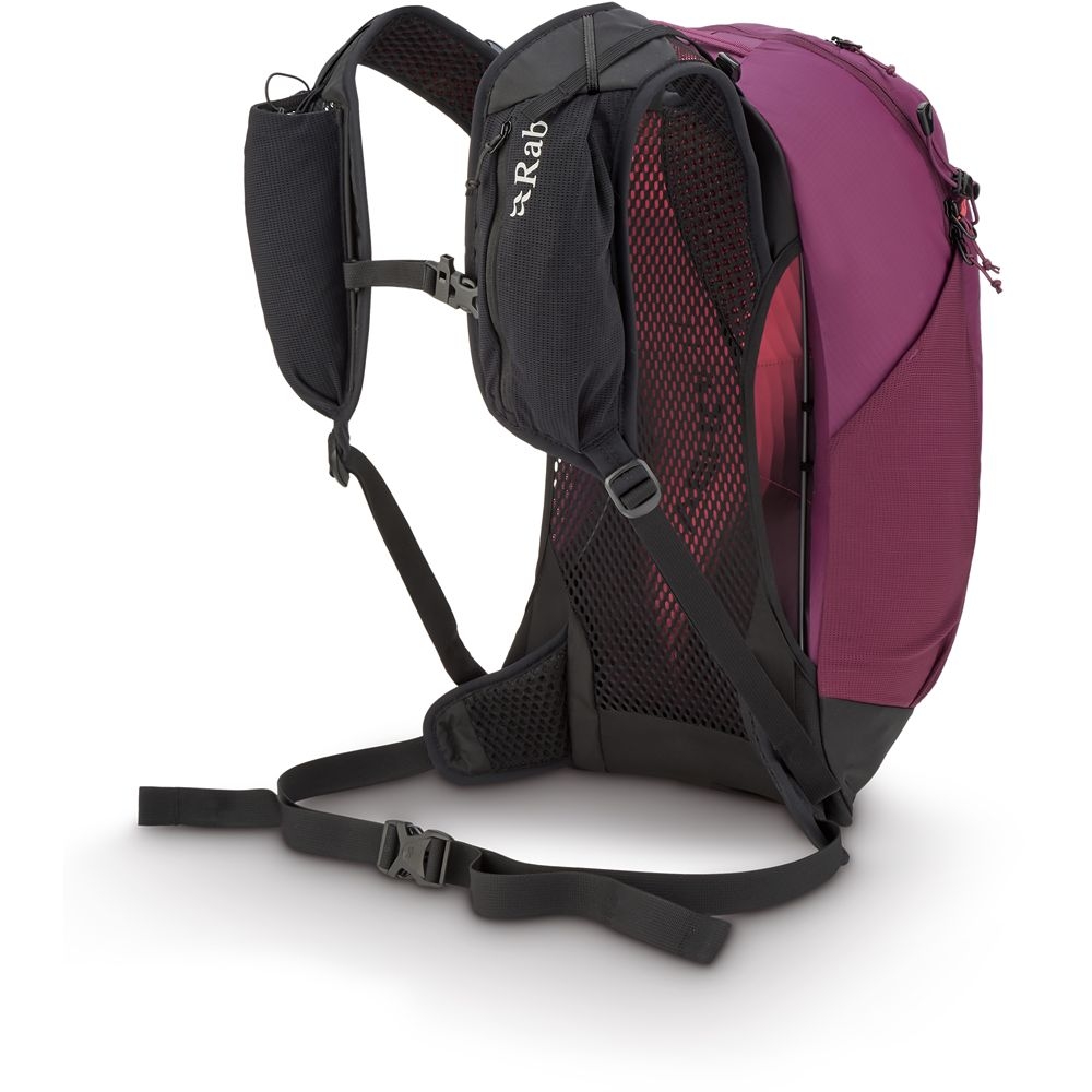 Rab Rab Airox 18 QAQ-09-MUL dagrugzakken Rab Airox 18 Mulberry QAQ-09-MUL dagrugzakken online bestellen bij Kathmandu Outdoor & Travel