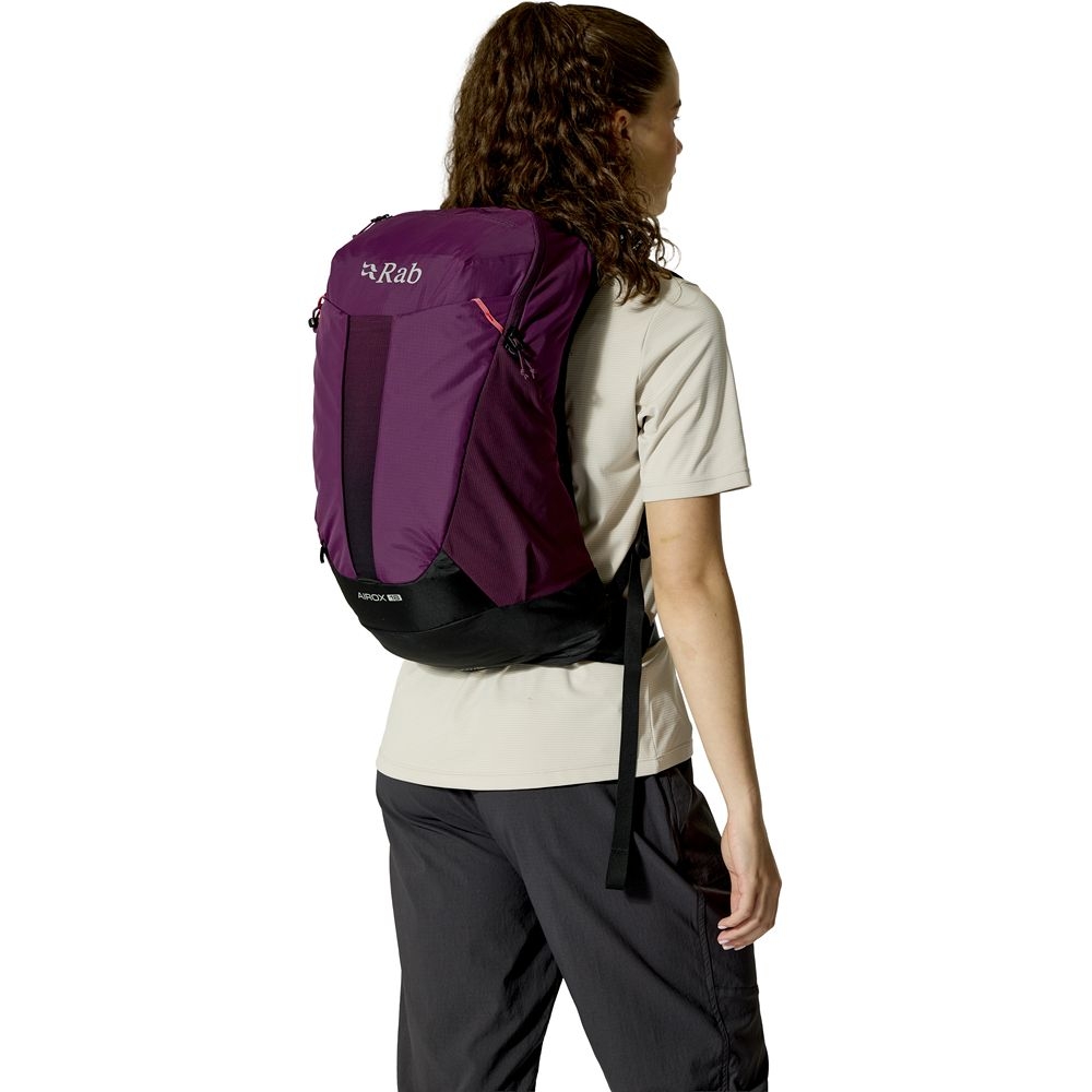 Rab Rab Airox 18 QAQ-09-MUL dagrugzakken Rab Airox 18 Mulberry QAQ-09-MUL dagrugzakken online bestellen bij Kathmandu Outdoor & Travel