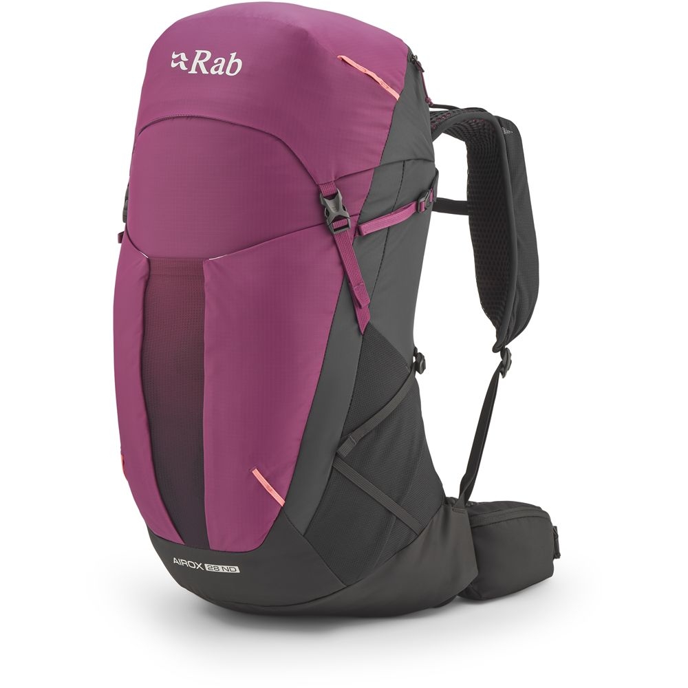 Rab Airox 28ND Mulberry/Black QAQ-13-MBL dagrugzakken online bestellen bij Kathmandu Outdoor & Travel
