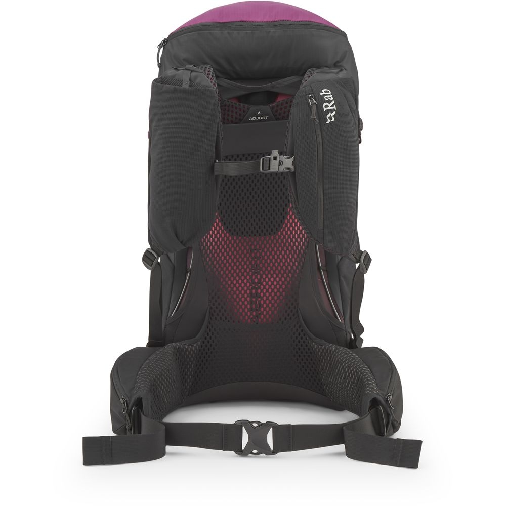 Rab Airox 28ND Mulberry/Black QAQ-13-MBL dagrugzakken online bestellen bij Kathmandu Outdoor & Travel