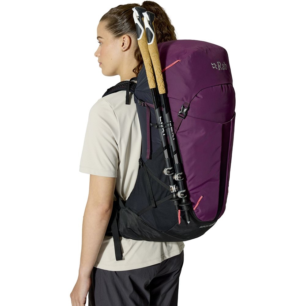 Rab Airox 28ND Mulberry/Black QAQ-13-MBL dagrugzakken online bestellen bij Kathmandu Outdoor & Travel