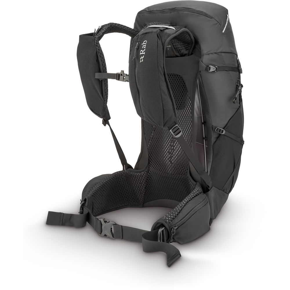 Rab Rab Airox 30 QAQ-14-BLK dagrugzakken Rab Airox 30 Black QAQ-14-BLK dagrugzakken online bestellen bij Kathmandu Outdoor & Travel