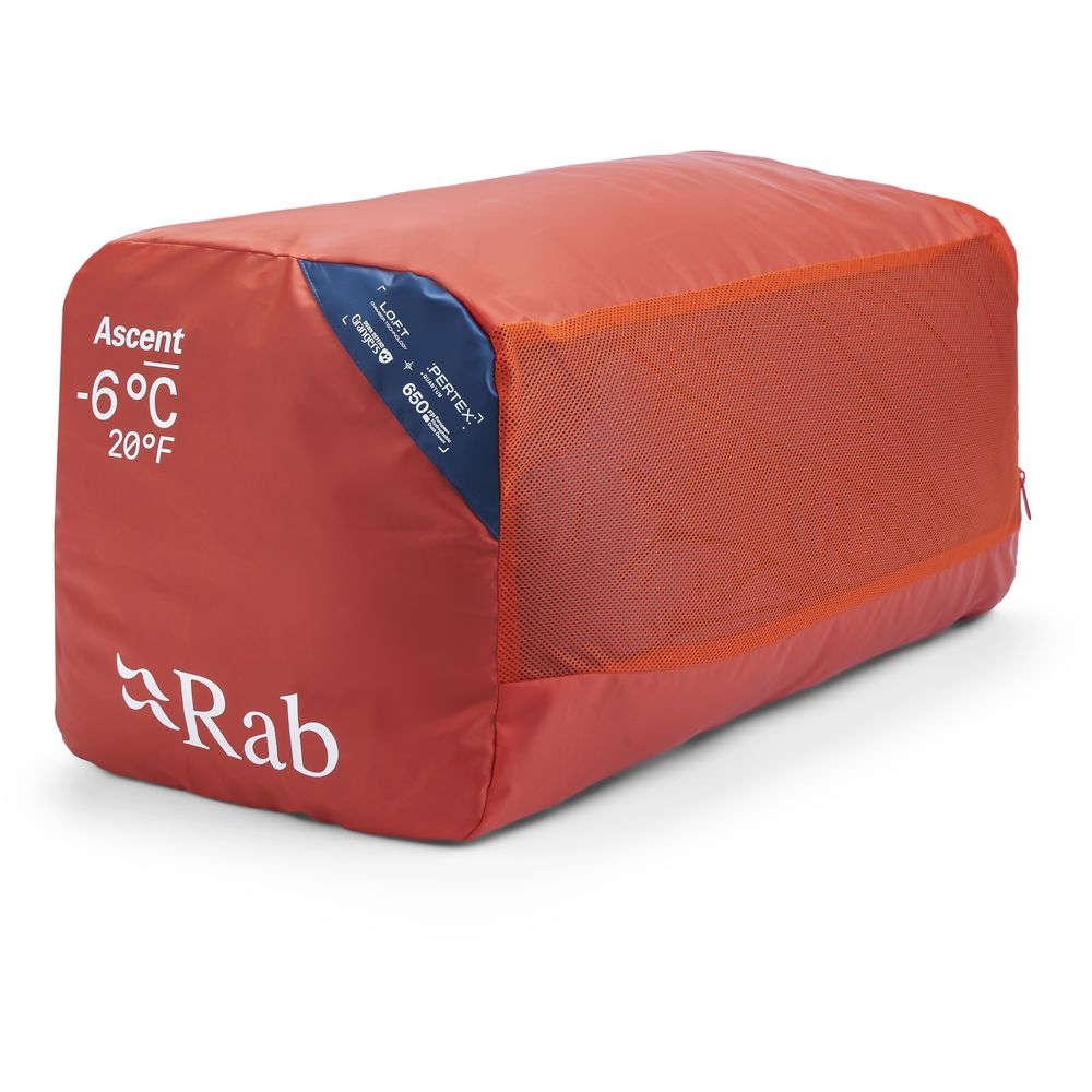Rab Ascent -6°C Tempest Blue/Maya Blue QSN-01-TBM slaapzakken online bestellen bij Kathmandu Outdoor & Travel