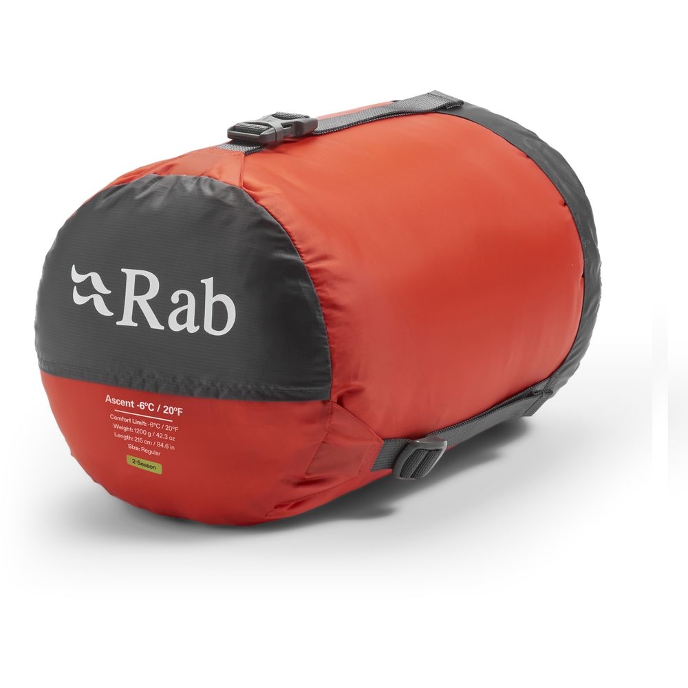 Rab Ascent -6°C Tempest Blue/Maya Blue QSN-01-TBM slaapzakken online bestellen bij Kathmandu Outdoor & Travel