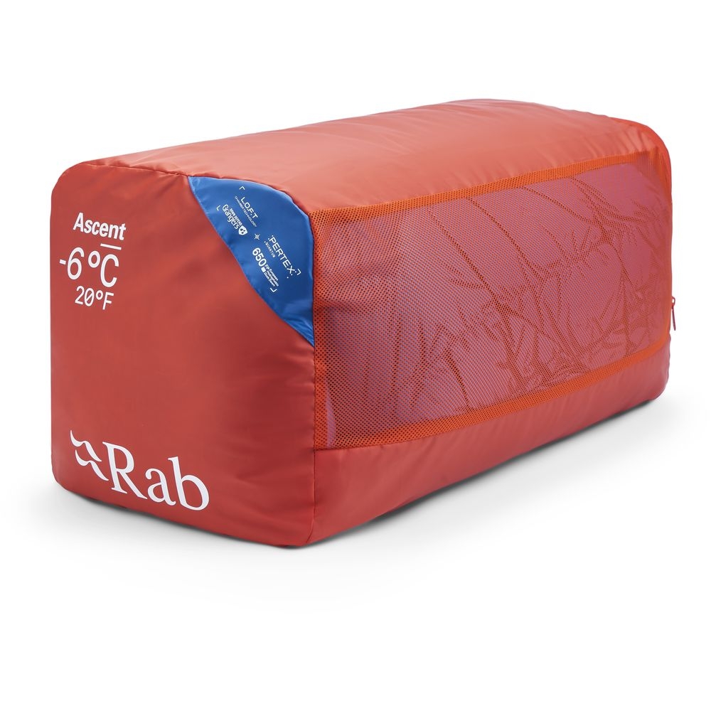 Rab Rab Ascent -6°C Women's QSN-02-DBD slaapzakken Rab Ascent -6°C Women's Dark Bluebird/Bluebird QSN-02-DBD slaapzakken online bestellen bij Kathmandu Outdoor & Travel