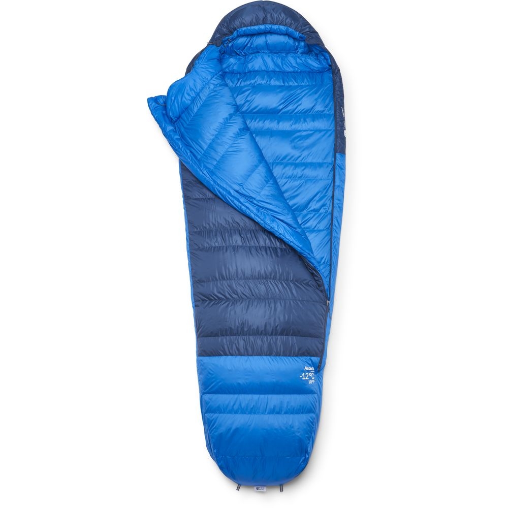 Rab Rab Ascent -12°C QSN-03-TBM slaapzakken Rab Ascent -12°C Tempest Blue/Maya Blue QSN-03-TBM slaapzakken online bestellen bij Kathmandu Outdoor & Travel