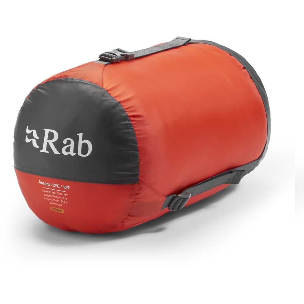 Rab Rab Ascent -12°C QSN-03-TBM slaapzakken Rab Ascent -12°C Tempest Blue/Maya Blue QSN-03-TBM slaapzakken online bestellen bij Kathmandu Outdoor & Travel