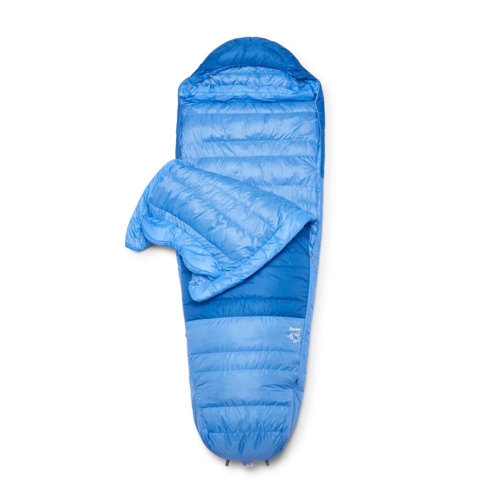 Rab Rab Ascent -12°C Women's QSN-04-DBD slaapzakken Rab Ascent -12°C Women's Dark Bluebird/Bluebird QSN-04-DBD slaapzakken online bestellen bij Kathmandu Outdoor & Travel