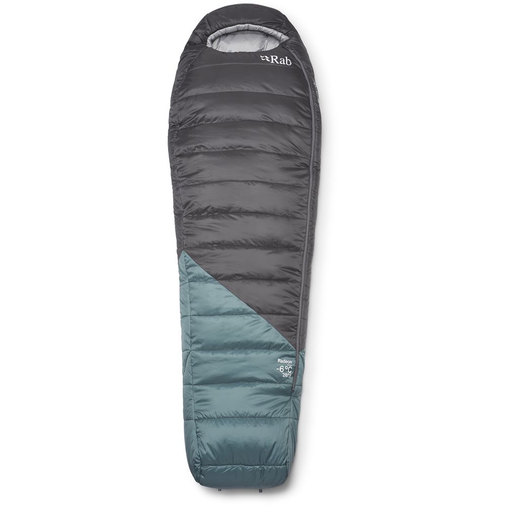 Rab Radeon -6°C Sage/Graphene QSS-23-SGH slaapzakken online bestellen bij Kathmandu Outdoor & Travel