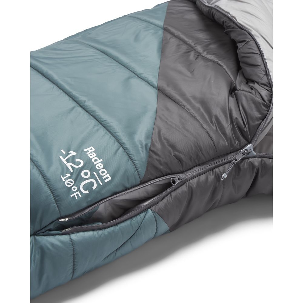 Rab Radeon-12°C Sage/Graphene QSS-25-SGH slaapzakken online bestellen bij Kathmandu Outdoor & Travel