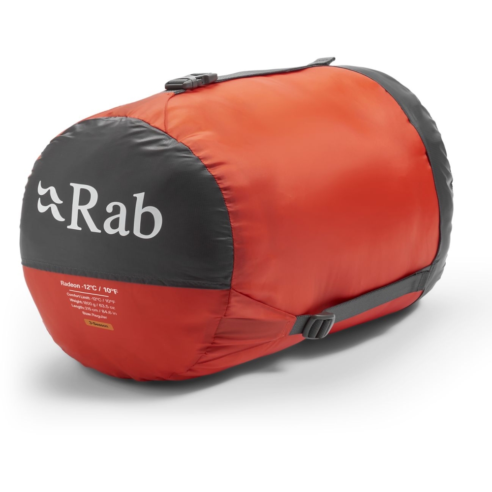 Rab Radeon-12°C Sage/Graphene QSS-25-SGH slaapzakken online bestellen bij Kathmandu Outdoor & Travel