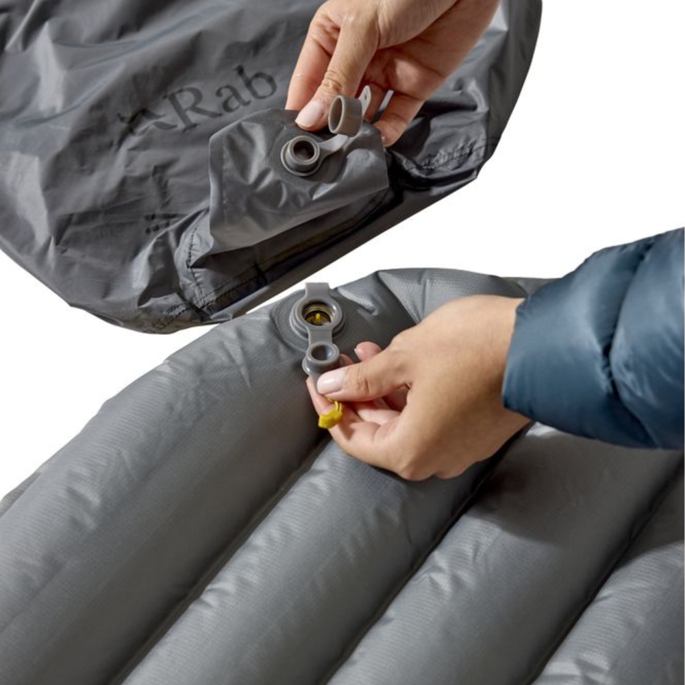 Rab Rab Ionosphere 5 QMA-10-DPL slaapmatjes Rab Ionosphere 5 Dark Pollen QMA-10-DPL slaapmatjes online bestellen bij Kathmandu Outdoor & Travel