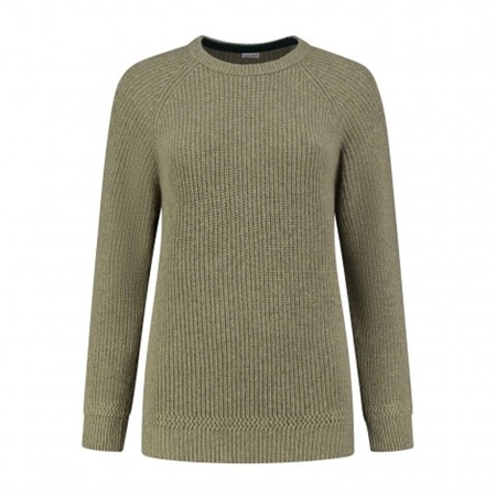 Blue Loop Originals  Essential Crewe Sweater Women's Light Green 