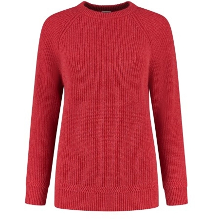 Blue Loop Originals  Essential Crewe Sweater Women's Fiery Red 