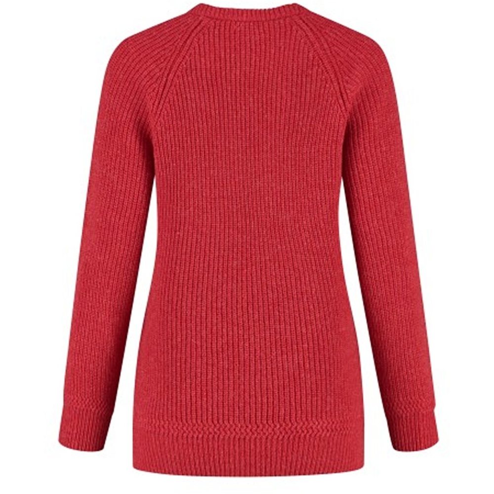 Blue Loop Originals Essential Crewe Sweater Women's Fiery Red SW004-21-B156 fleeces en truien online bestellen bij Kathmandu Outdoor & Travel