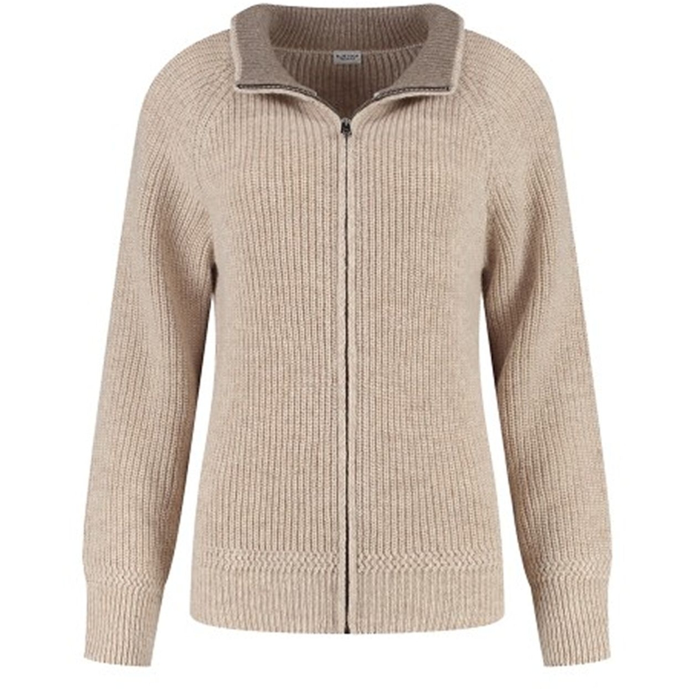 Blue Loop Originals Essential Nautic Cardigan Women's Light Beige NCA004-24-B113 fleeces en truien online bestellen bij Kathmandu Outdoor & Travel
