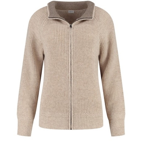 Blue Loop Originals  Essential Nautic Cardigan Women's Light Beige 
