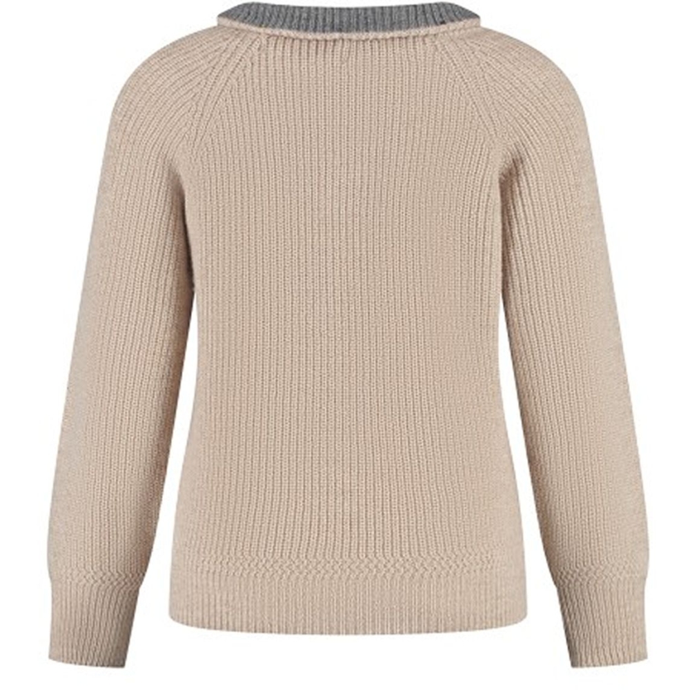 Blue Loop Originals Essential Nautic Cardigan Women's Light Beige NCA004-24-B113 fleeces en truien online bestellen bij Kathmandu Outdoor & Travel