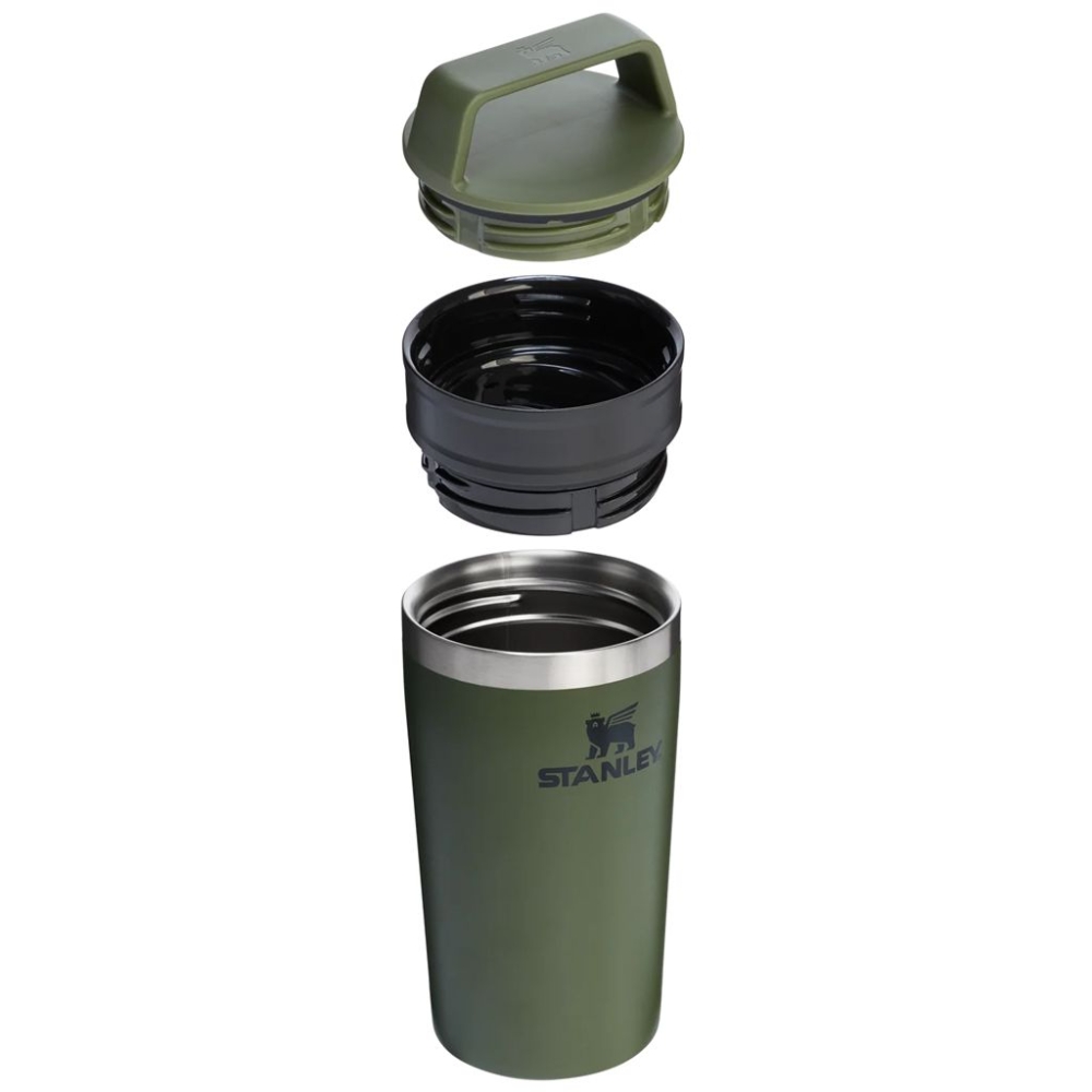 Stanley Stanley The Café-To-Go Travel Mug 10-12080-041 drinkflessen en thermosflessen  Stanley The Café-To-Go Travel Mug Dried Pine 10-12080-041 drinkflessen en thermosflessen online bestellen bij Kathmandu Outdoor & Travel