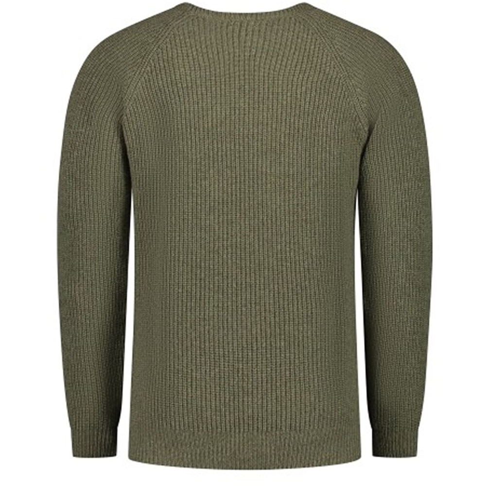Blue Loop Originals Essential Crew Sweater Mid Green SW004-24-B355 fleeces en truien online bestellen bij Kathmandu Outdoor & Travel
