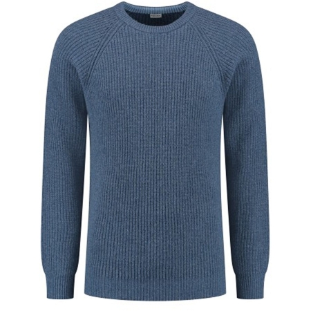 Blue Loop Originals  Essential Crew Sweater Sea Blue 