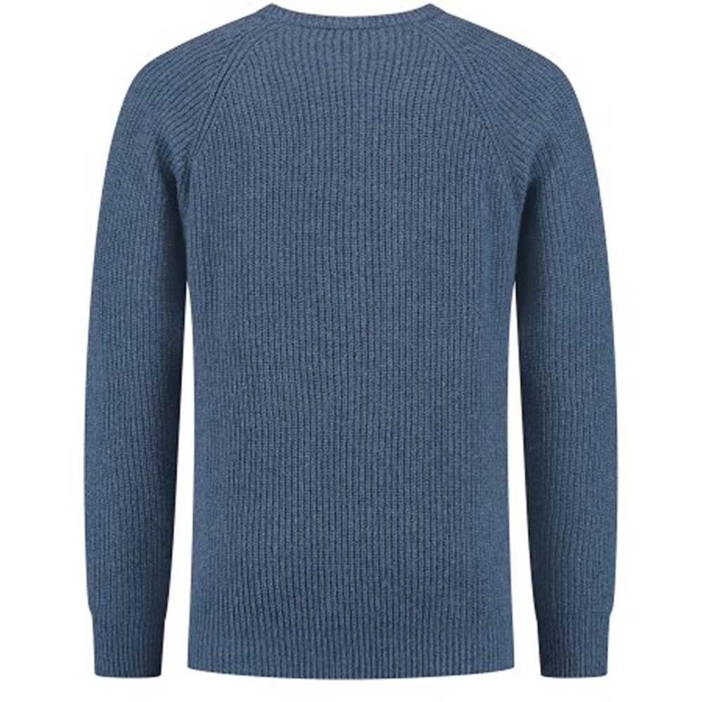 Blue Loop Originals Essential Crew Sweater Sea Blue SW004-24-B033 fleeces en truien online bestellen bij Kathmandu Outdoor & Travel