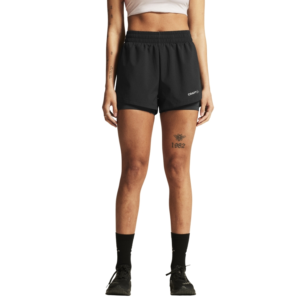 Craft Craft Adv Essence 2-IN-1 Shorts 2 Women's 1915946-999000 broeken Craft Adv Essence 2-IN-1 Shorts 2 Women's Black 1915946-999000 broeken online bestellen bij Kathmandu Outdoor & Travel