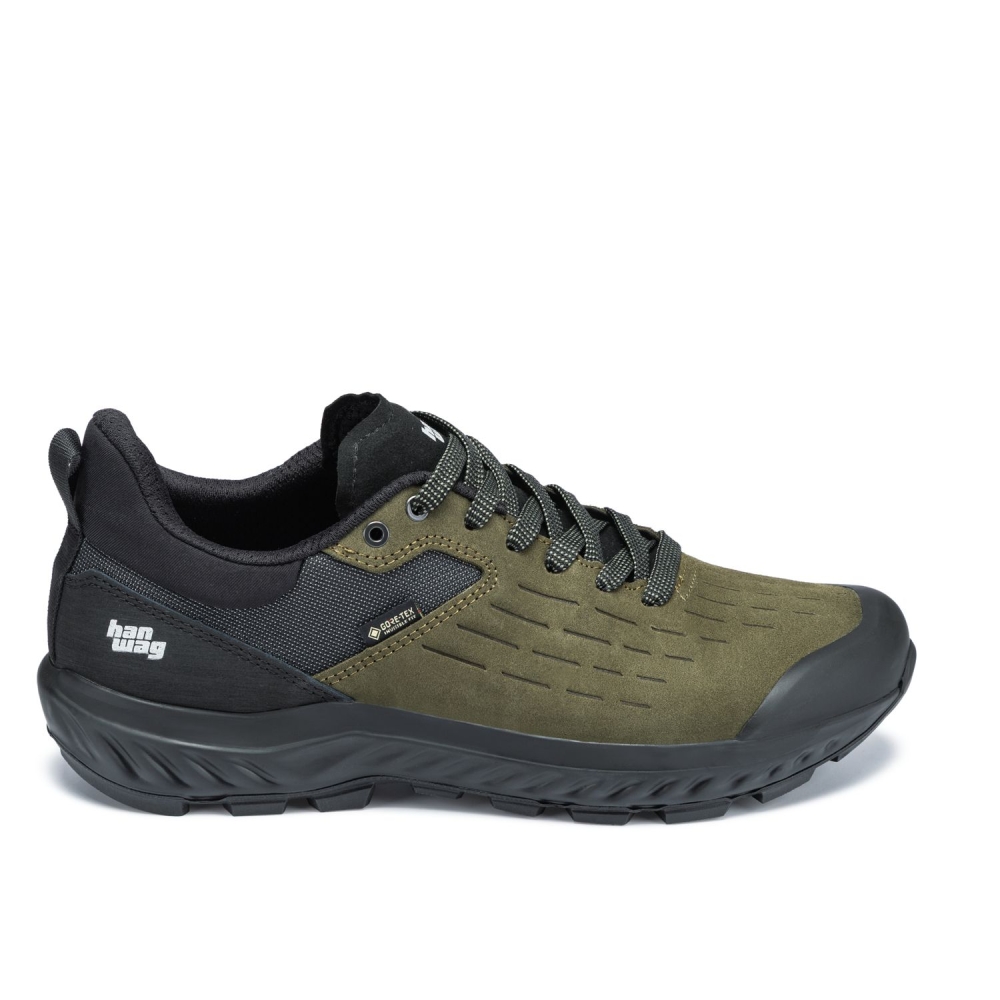 Hanwag Hanwag Kaduro Low GTX 301000-300012 wandelschoenen heren Hanwag Kaduro Low GTX Olive/Black 301000-300012 wandelschoenen heren online bestellen bij Kathmandu Outdoor & Travel