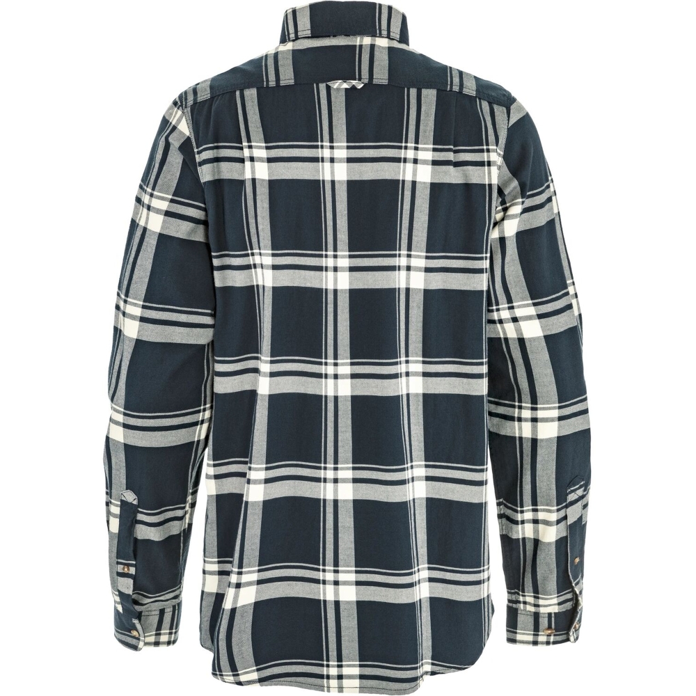 Fjällräven Övik Lite Flannel Shirt Dark Navy-Chalk White F12600311-555-113 shirts en tops online bestellen bij Kathmandu Outdoor & Travel