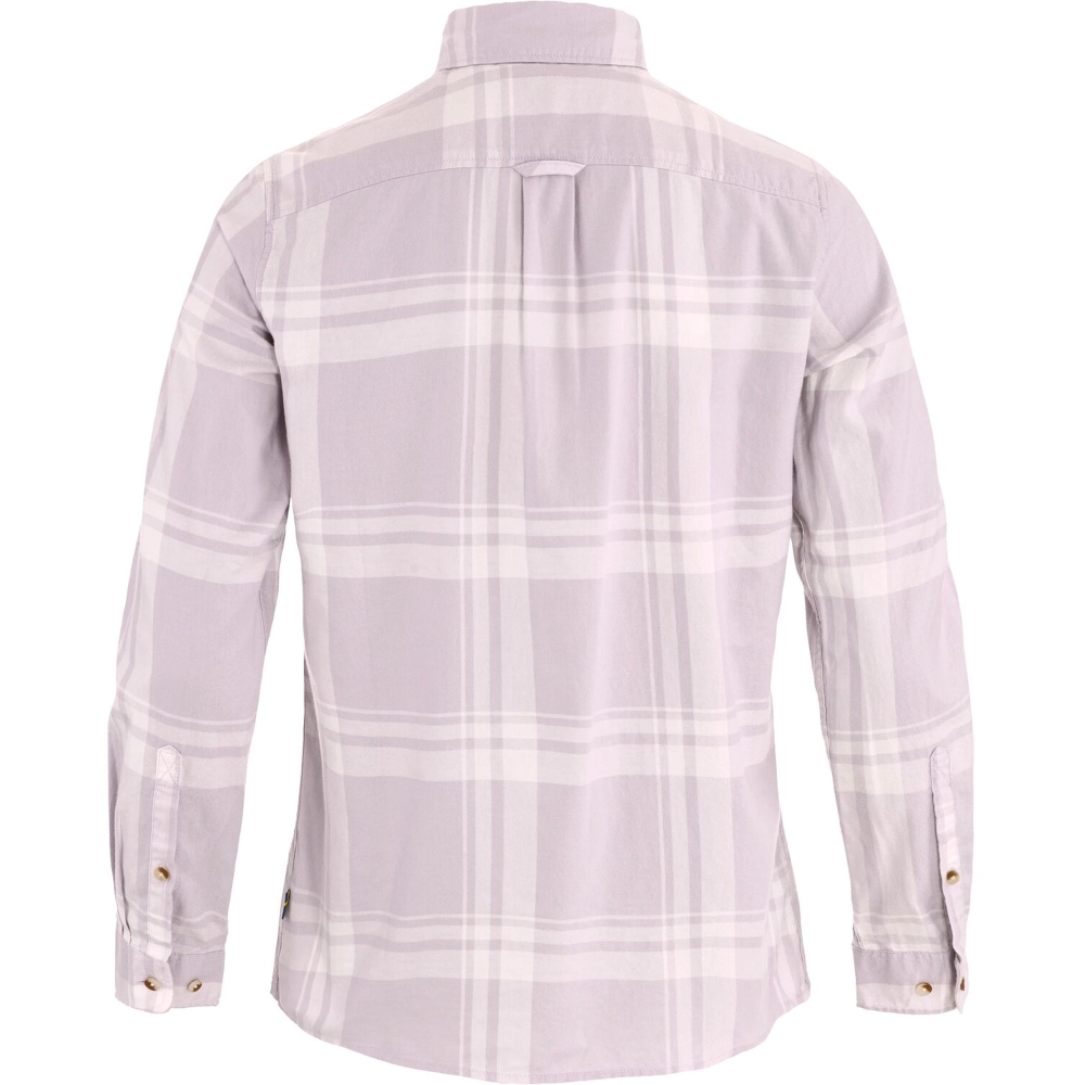 Fjällräven Övik Lite Flannel Shirt Women's Lavender Mist-Eggshell F14600264-111-452 shirts en tops online bestellen bij Kathmandu Outdoor & Travel